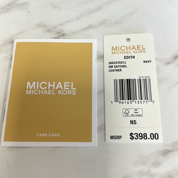 Michael Kors blue Edith satchel NWT - Picture 5 of 9